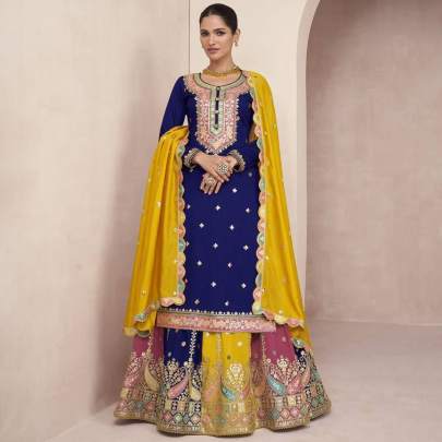 Attractive Party Wear Kurti Lehenga pair Lehenga Choli