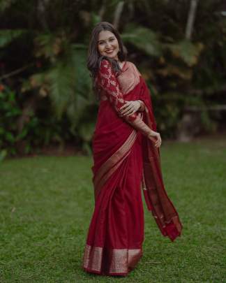 BEAUTIFUL RICH PALLU & JACQUARD WORK Saree