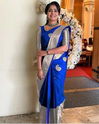 BEAUTIFUL RICH PALLU & JACQUARD WORK ON ALL OVER THE SAREE sattin silk designer saree