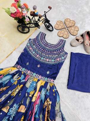 Beautiful Kids Gown Set Lehenga Choli