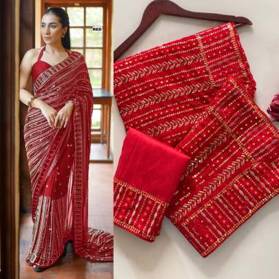 Bollywood BlockBuster Design Party wear saree