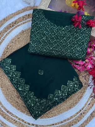 CELEBRITY STYLE SEQUINS SAREE  Party wear saree