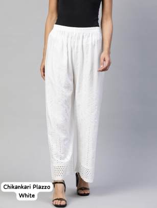 Chikankari Plazzo Plazzo