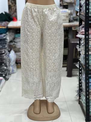 Chikankari Plazzo Plazzo