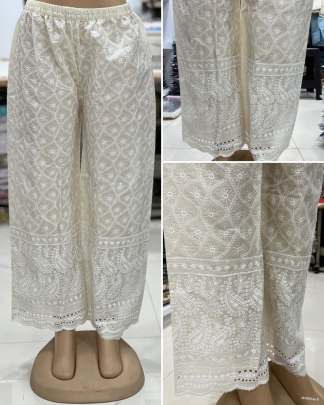 Chikankari Plazzo Plazzo