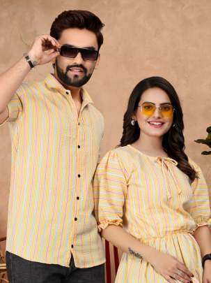 Couple Mens Shirt & Female Tunic Combo  COUPLE COMBO SEAT