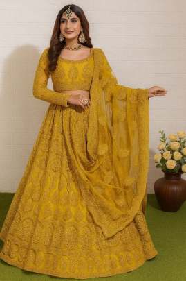 EMBROIDERY DESIGN WORK Lehenga Choli