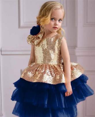 Golden Bloom Soft Net Gown  gown