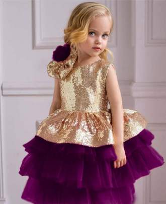 Golden Bloom Soft Net Gown  gown