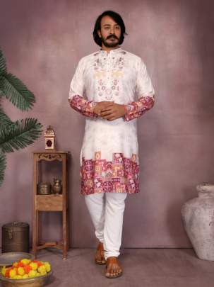 Heavy Khadi Cotton Mens Kurta With Payjama