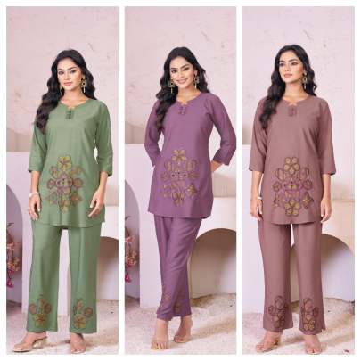 Heavy Rayon Cord Set 002 Cotton kurti seat 