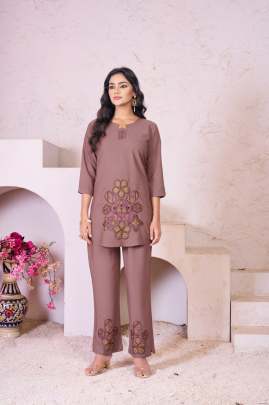 Heavy Rayon Cord Set 002 Cotton kurti seat 