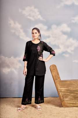 Heavy Rayon Cord Set Cotton kurti seat 