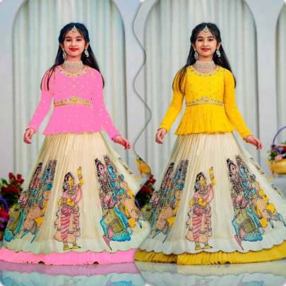 KEDIYA STYLE LAHENGA SET
