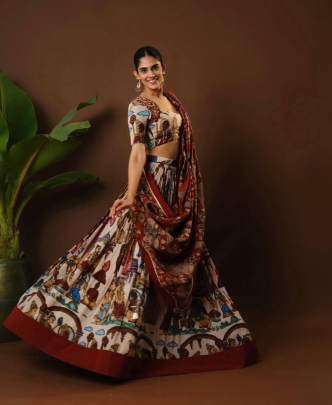 Kalamkari Lehenga Choli Lehenga Choli All