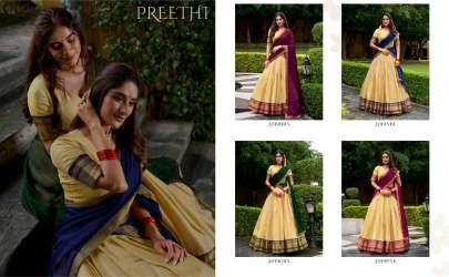 Kanchipuram half saree Half Saree