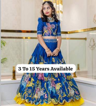 POSITION PRINT EMROIDERY WORK LAHENGA CHOLI 