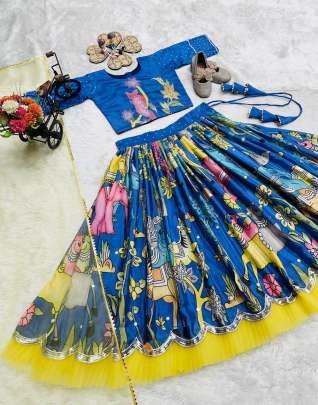 POSITION PRINT EMROIDERY WORK LAHENGA CHOLI  Lehenga Choli