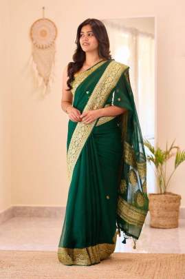 LILAN SOFT COTTON FABRIC Party wear saree