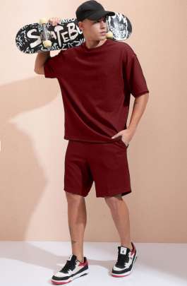 Mini waffle  Short & T-Shirt Mens Shirt