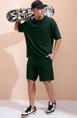 Mini waffle  Short & T-Shirt Mens Shirt
