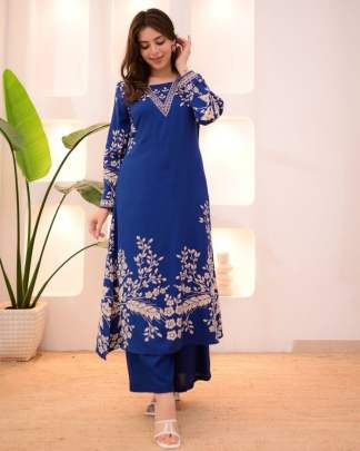 NEW HEAVY DESIGNER SUIT SET Cotton kurti seat 