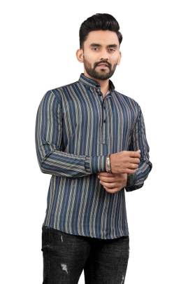 PRINT SHORT KURTA Mens Short Kurta