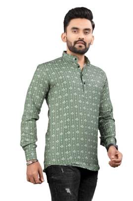 PRINT SHORT KURTA Mens Short Kurta