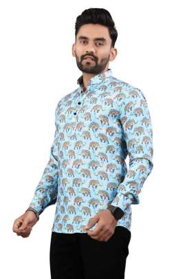 PRINT SHORT KURTA Mens Short Kurta