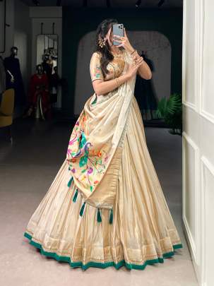 Paithani-style lehenga Lehenga Choli All