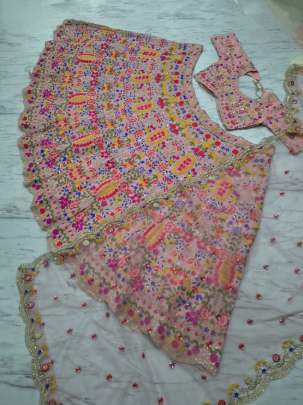 Premium Faux Georgette Lehenga Lehenga Choli All