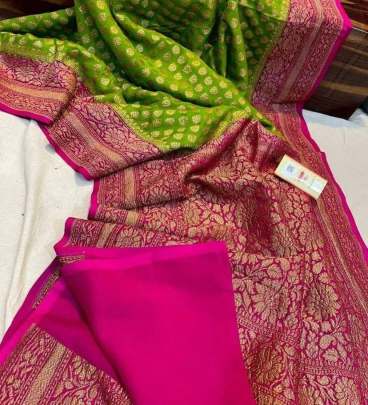 Pure Soft Khadi Georgette Silk Saree  Party wear saree