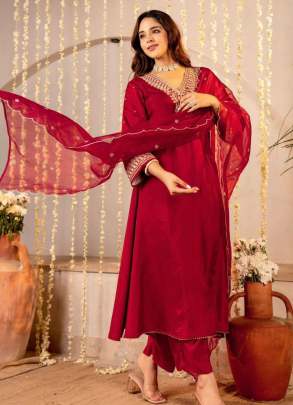 Roman Silk Kurta Pent Set 3 piece 