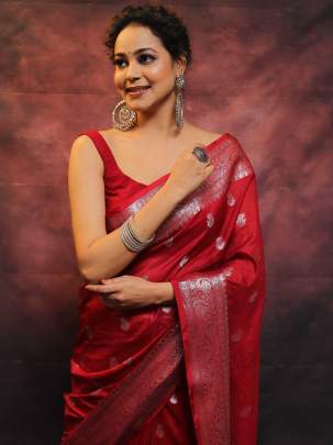 SAMAYANKA Lichi Silk Saree