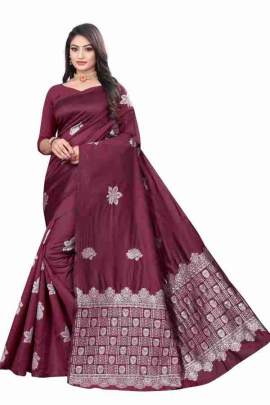 SOFT LICHI SILK CLOTH Lichi Silk Saree