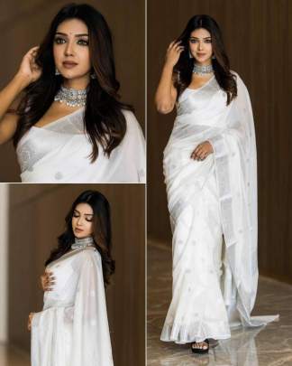 SOFT LILAN SLAB ATTRACTIVE CHARMFULL Party wear saree
