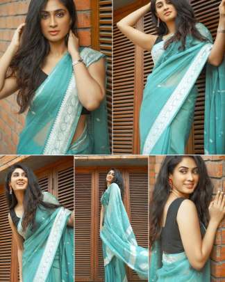 SOFT LILAN SLAB ATTRACTIVE CHARMFULL Party wear saree