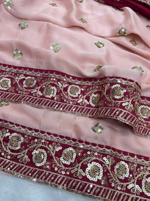 Bollywood celebrity sequence saree Party wear saree