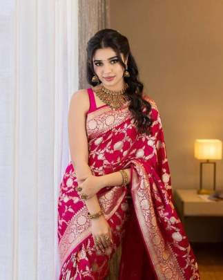 Soft Lichi Silk Cloth Lichi Silk Saree