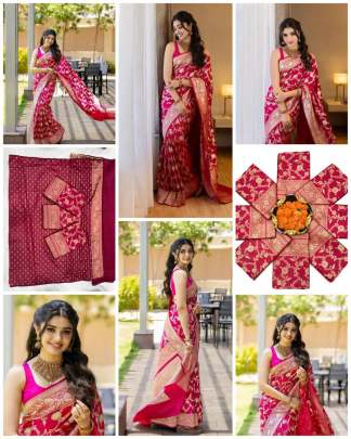 Soft Lichi Silk Cloth Lichi Silk Saree