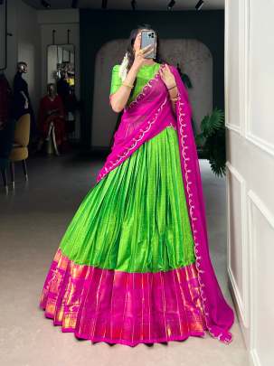 Zari Weaving Work Lehenga Choli  Lehenga Choli All