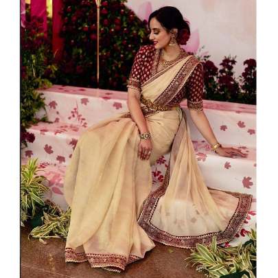 exclusive designer sequins saree  Party wear saree