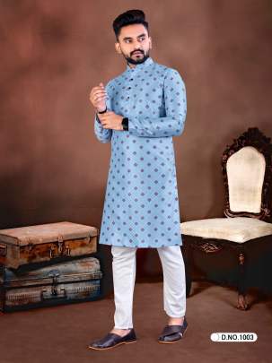 JCARD SILK KURTA WITH PAYJAM Mens Kurta With Payjama