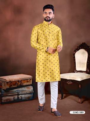 JCARD SILK KURTA WITH PAYJAM Mens Kurta With Payjama