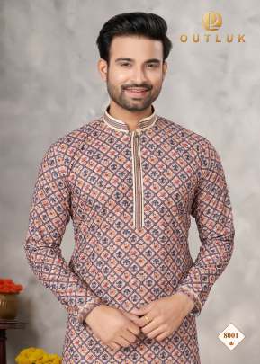 LUKHNOWI WORK KURTA PAYJA Mens Kurta With Payjama