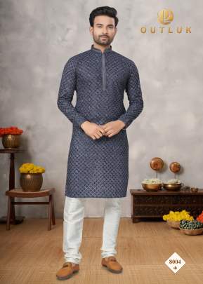 LUKHNOWI WORK KURTA PAYJA Mens Kurta With Payjama