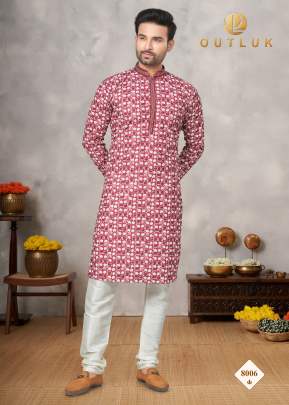 LUKHNOWI WORK KURTA PAYJA Mens Kurta With Payjama