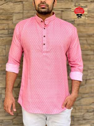 MENS SHORT KURTA  Mens Shirt